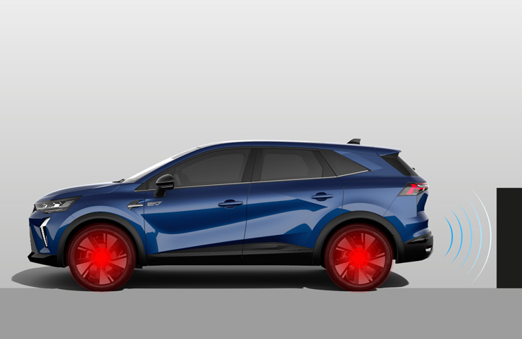 Hátrameneti automatikus vészfék [RAEB]