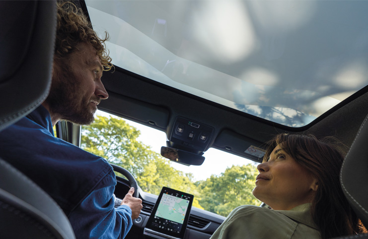 Elektrokromatikus panoráma üvegtető Elektrokromatikus panoráma üvegtető