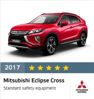 A Mitsubishi Eclipse Cross 5-csillagos biztonsági értékelést kapott